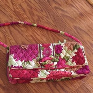 Vera Bradley Pink Floral Quilted Shoulder Bag